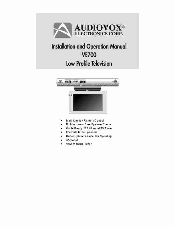 Audiovox Flat Panel Television VE 700-page_pdf